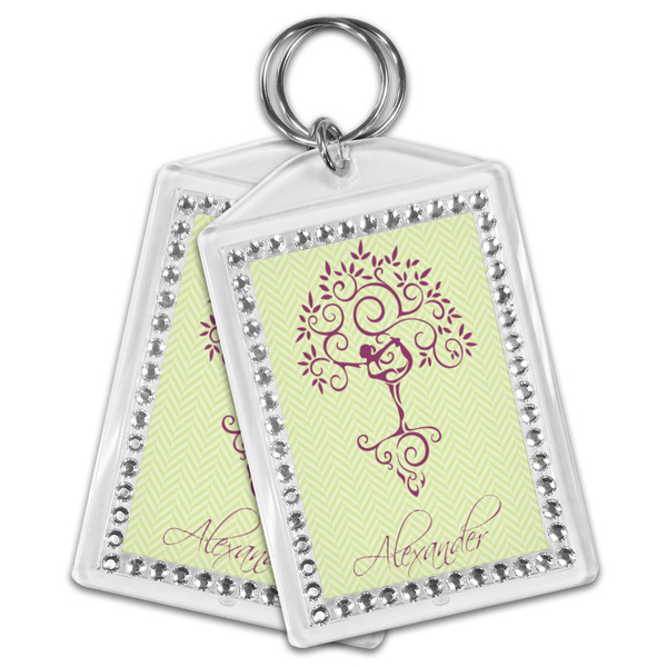 Yoga Tree Bling Keychain - MAIN