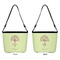 Yoga Tree Bucket Bags w/ Genuine Leather Trim - Double - Front and Back