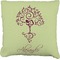 Yoga Tree Burlap Pillow 16"