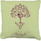 Yoga Tree Faux-Linen Throw Pillow 18" (Personalized)