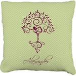 Yoga Tree Faux-Linen Throw Pillow 20" (Personalized)