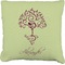 Yoga Tree Burlap Pillow 22"