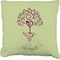 Yoga Tree Faux-Linen Throw Pillow 20" (Personalized)
