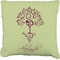 Yoga Tree Burlap Pillow 24"