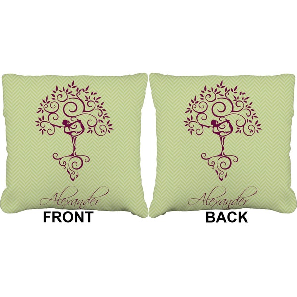 Yoga Tree Burlap Pillow Approval