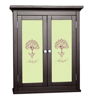 Yoga Tree Cabinet Decal - Custom Size (Personalized)