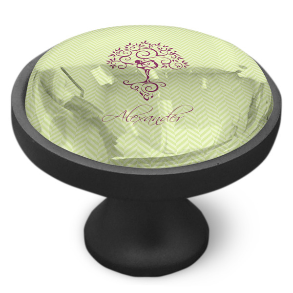 Yoga Tree Cabinet Knob - Black - Side