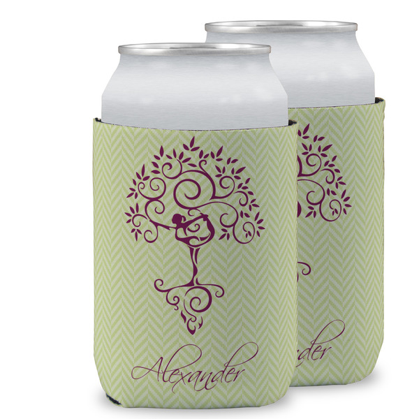 Custom Yoga Tree Can Cooler (12 oz) w/ Name or Text