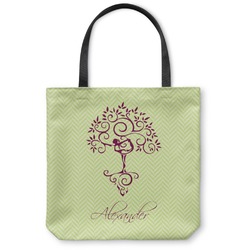 Yoga Tree Canvas Tote Bag - Large - 18"x18" (Personalized)
