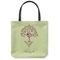 Yoga Tree Canvas Tote Bag - Small - 13"x13" (Personalized)