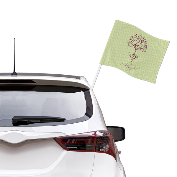 Yoga Tree Car Flag - Large - LIFESTYLE