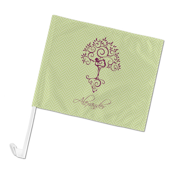 Custom Yoga Tree Car Flag (Personalized)