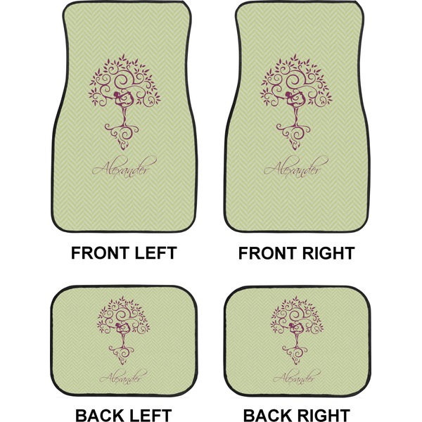 Yoga Tree Car Floor Mats Set (2F + 2B)