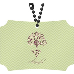 Yoga Tree Rear View Mirror Ornament (Personalized)