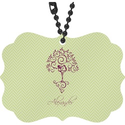 Yoga Tree Rear View Mirror Decor (Personalized)