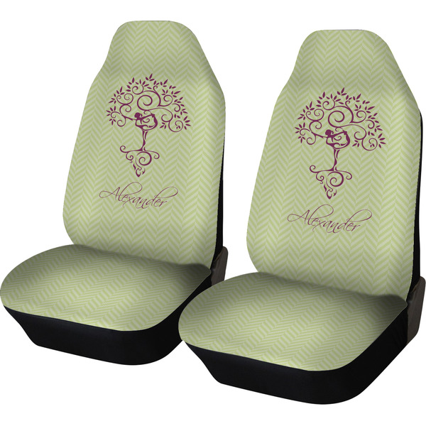 Custom Yoga Tree Car Seat Covers (Set of Two) (Personalized)