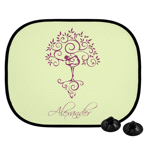 Custom Yoga Tree Car Side Window Sun Shade (Personalized)