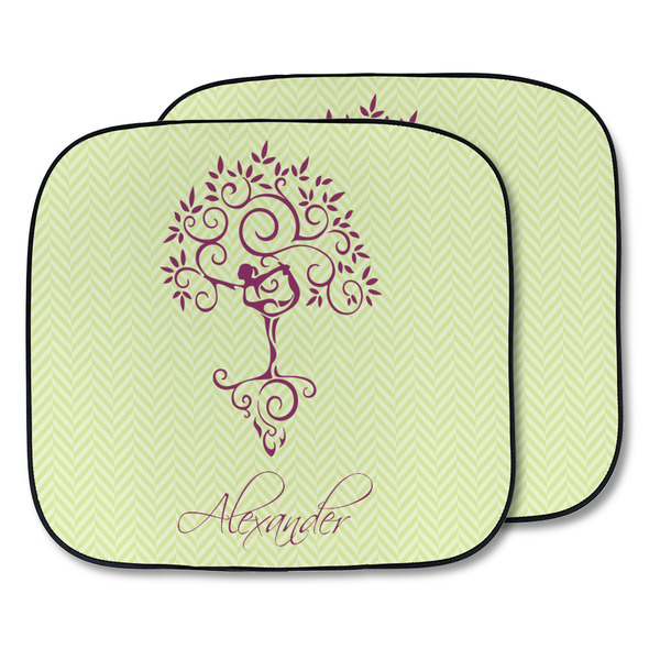 Custom Yoga Tree Car Sun Shade - Two Piece (Personalized)