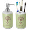 Yoga Tree Ceramic Bathroom Accessories Set (Personalized)