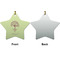 Yoga Tree Ceramic Flat Ornament - Star Front & Back (APPROVAL)