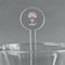 Yoga Tree 5.5" Round Plastic Stir Sticks - Clear (Personalized)