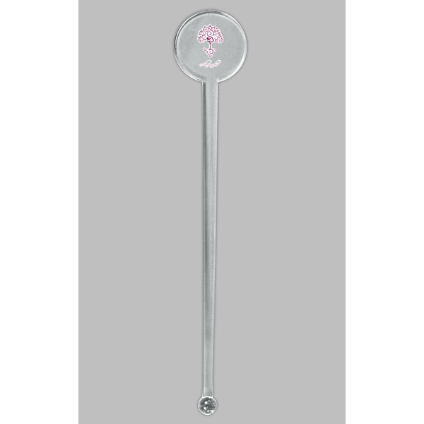 Yoga Tree Clear Plastic 7" Stir Stick - Round - Single Stick