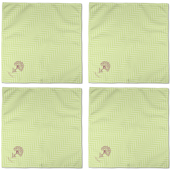 Yoga Tree Cloth Napkins - Personalized Dinner (APPROVAL) Set of 4