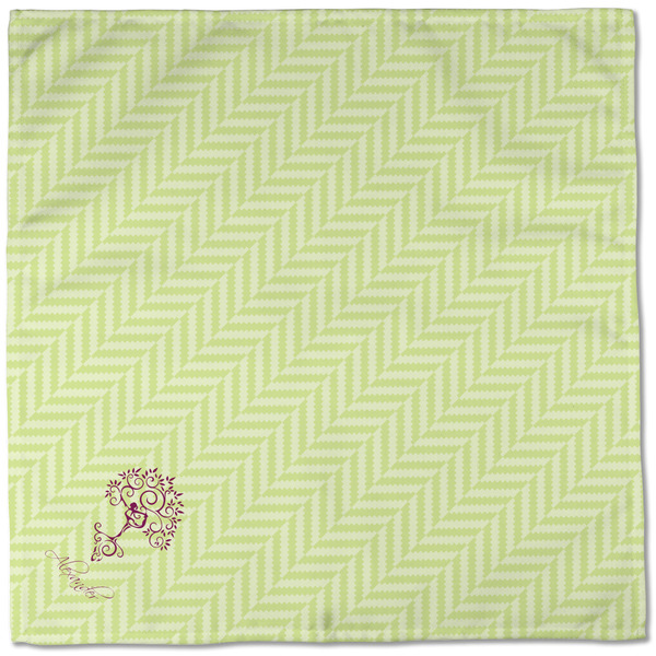 Yoga Tree Cloth Napkins - Personalized Dinner (Full Open)