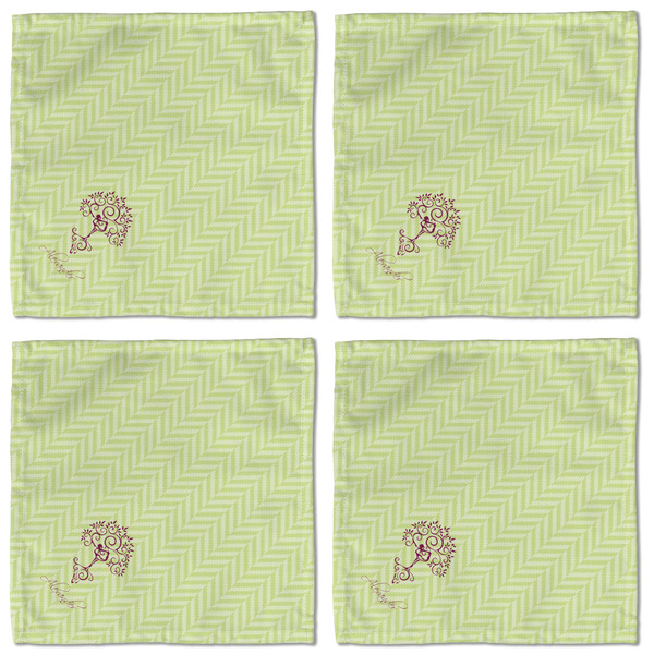 Yoga Tree Cloth Napkins - Personalized Lunch (APPROVAL) Set of 4
