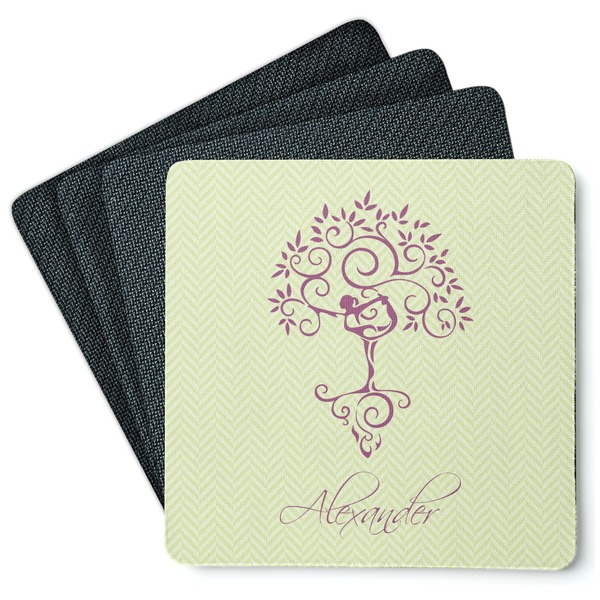 Yoga Tree Coaster Rubber Back - Main
