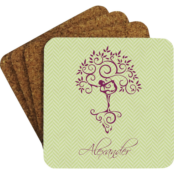 Yoga Tree Coaster Set (Personalized)