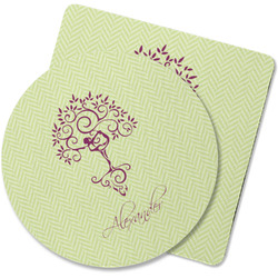 Yoga Tree Rubber Backed Coaster (Personalized)