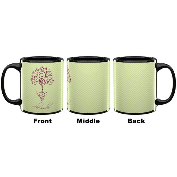 Yoga Tree Coffee Mug - 11 oz - Black APPROVAL