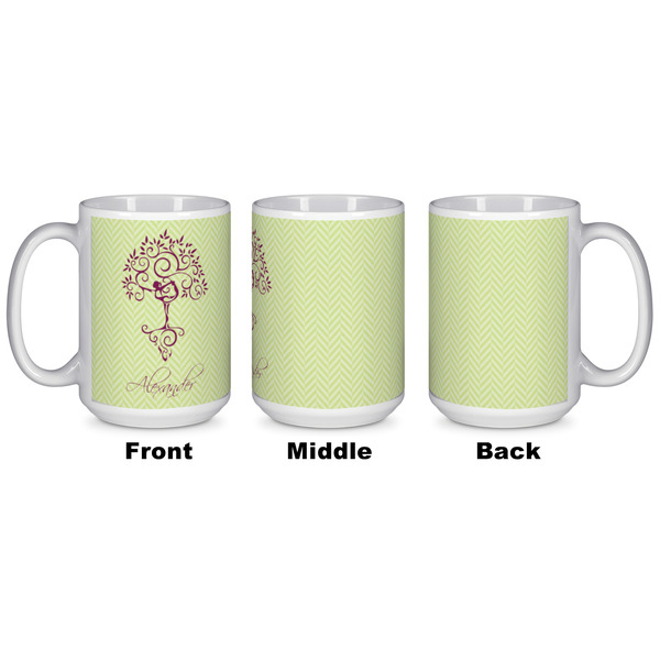 Yoga Tree Coffee Mug - 15 oz - White APPROVAL