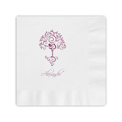 Yoga Tree Coined Cocktail Napkins (Personalized)