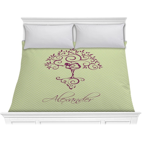 Custom Yoga Tree Comforter - King (Personalized)
