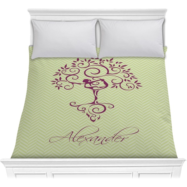 Custom Yoga Tree Comforter - Full / Queen (Personalized)