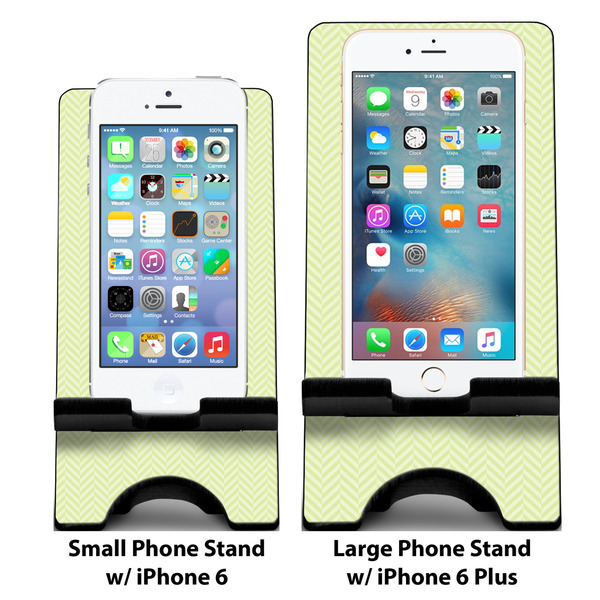 Yoga Tree Compare Phone Stand Sizes - with iPhones