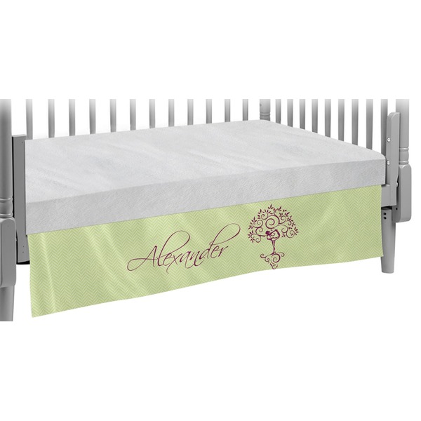 Custom Yoga Tree Crib Skirt (Personalized)