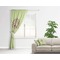 Yoga Tree Curtain With Window and Rod - in Room Matching Pillow