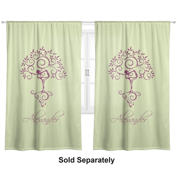 Custom Yoga Tree Curtain Panel - Custom Size (Personalized)