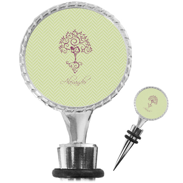 Custom Yoga Tree Wine Bottle Stopper (Personalized)