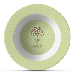 Yoga Tree Plastic Bowl - Microwave Safe - Composite Polymer (Personalized)