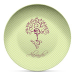 Yoga Tree Microwave Safe Plastic Plate - Composite Polymer (Personalized)
