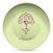 Yoga Tree Microwave Safe Plastic Plate - Composite Polymer (Personalized)