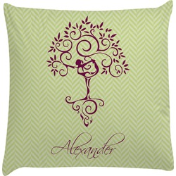 Yoga Tree Decorative Pillow Case (Personalized)