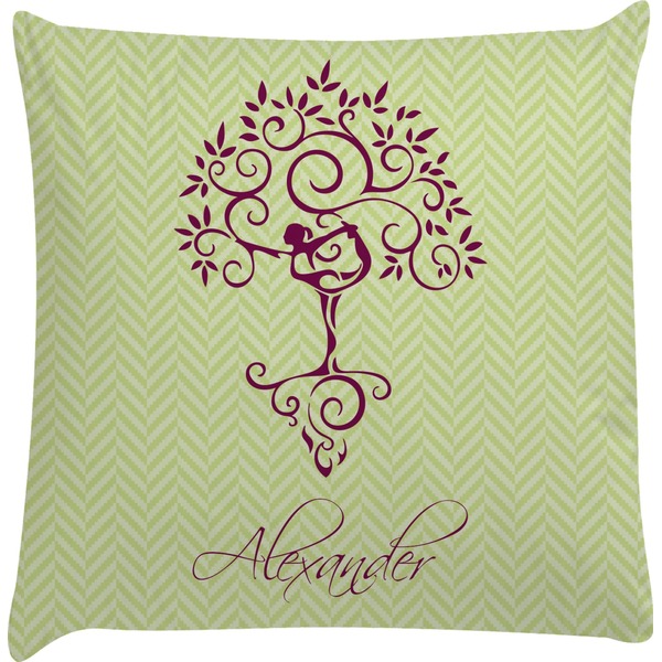 Custom Yoga Tree Decorative Pillow Case (Personalized)
