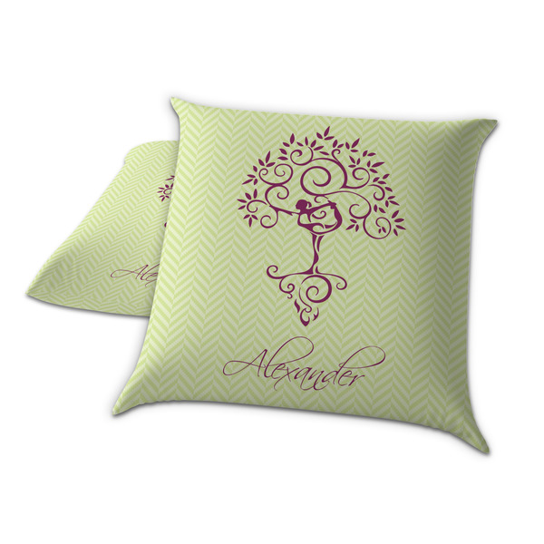 Yoga Tree Decorative Pillow Case - TWO