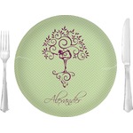 Yoga Tree 10" Glass Lunch / Dinner Plates - Single or Set (Personalized)