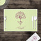 Yoga Tree Disposable Paper Placemat - In Context